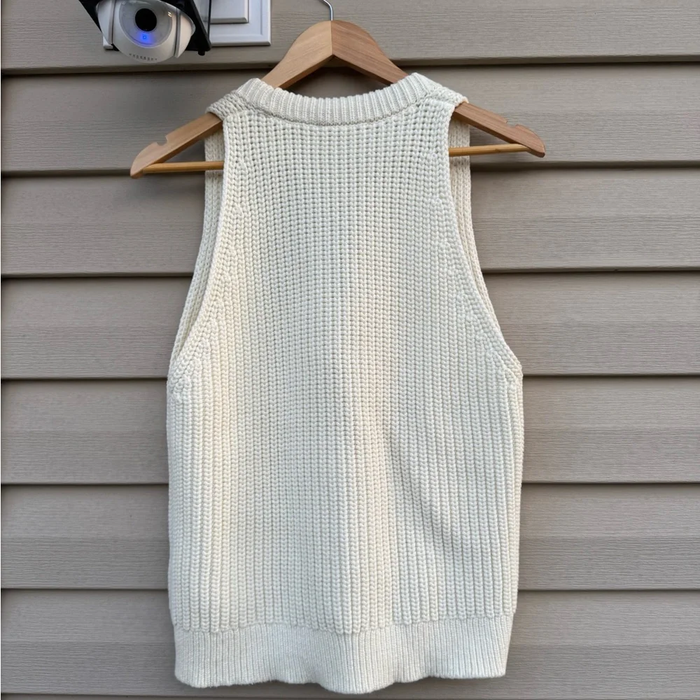 Madewell Cutaway Sweater Vest size L